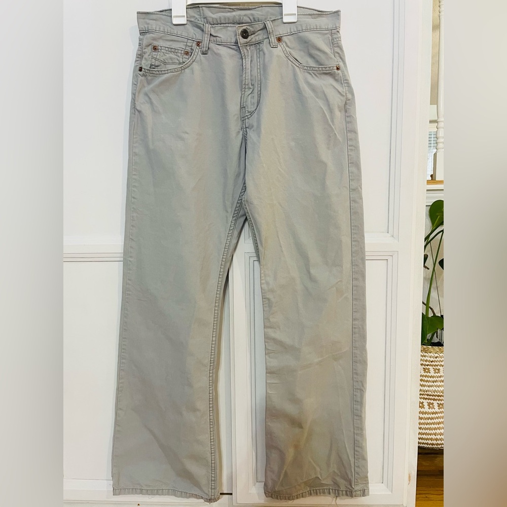 Lucky Brand Dungarees‎ by Gene Montesano Grey Pants Mens 31 Casual Trousers